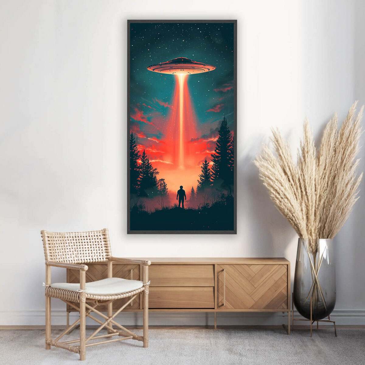 Alien Spaceship Light Wall Art Home Decor