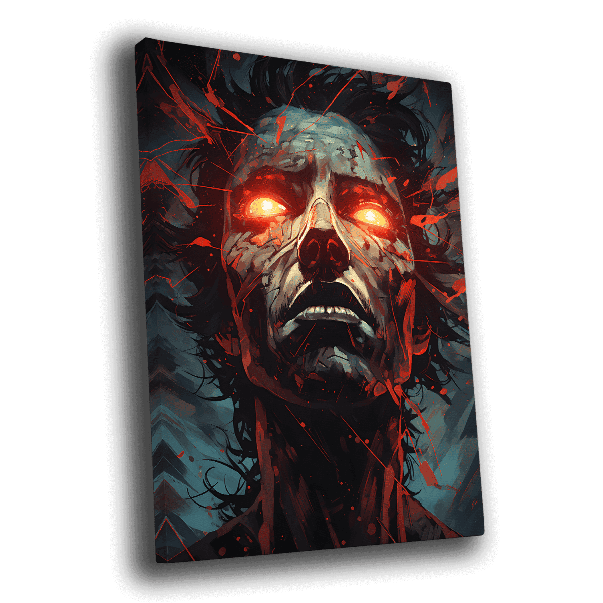 Inferno Rage Anime Styled Canvas Art