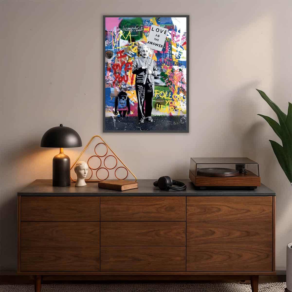 Einstein led light painting