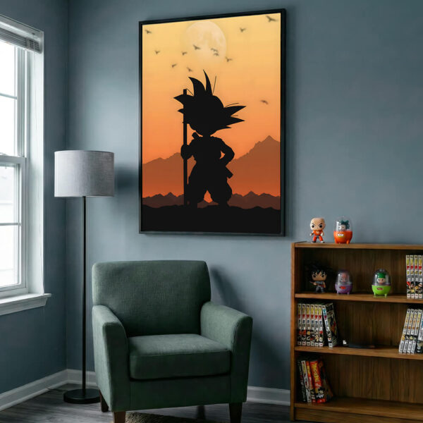 Silhouette Of Goku in daylight