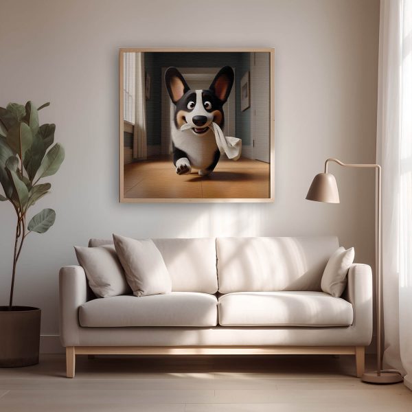 Happy Corgi in daylight