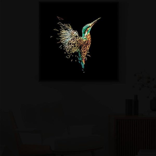 Kingfisher bei Nacht beleuchtet