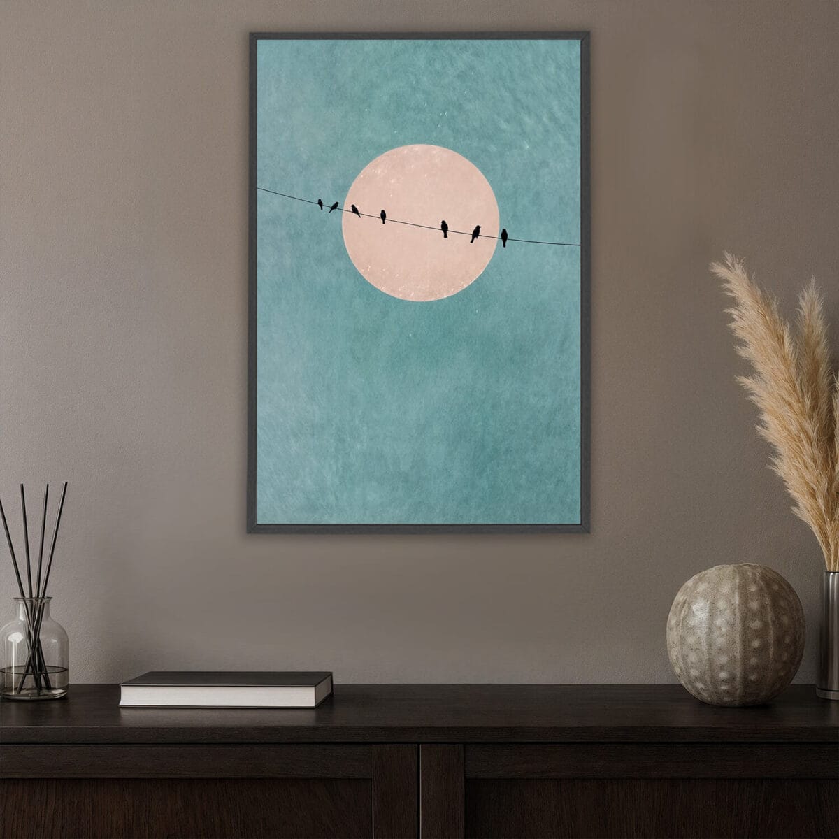 Minimalist Bird LED Painting