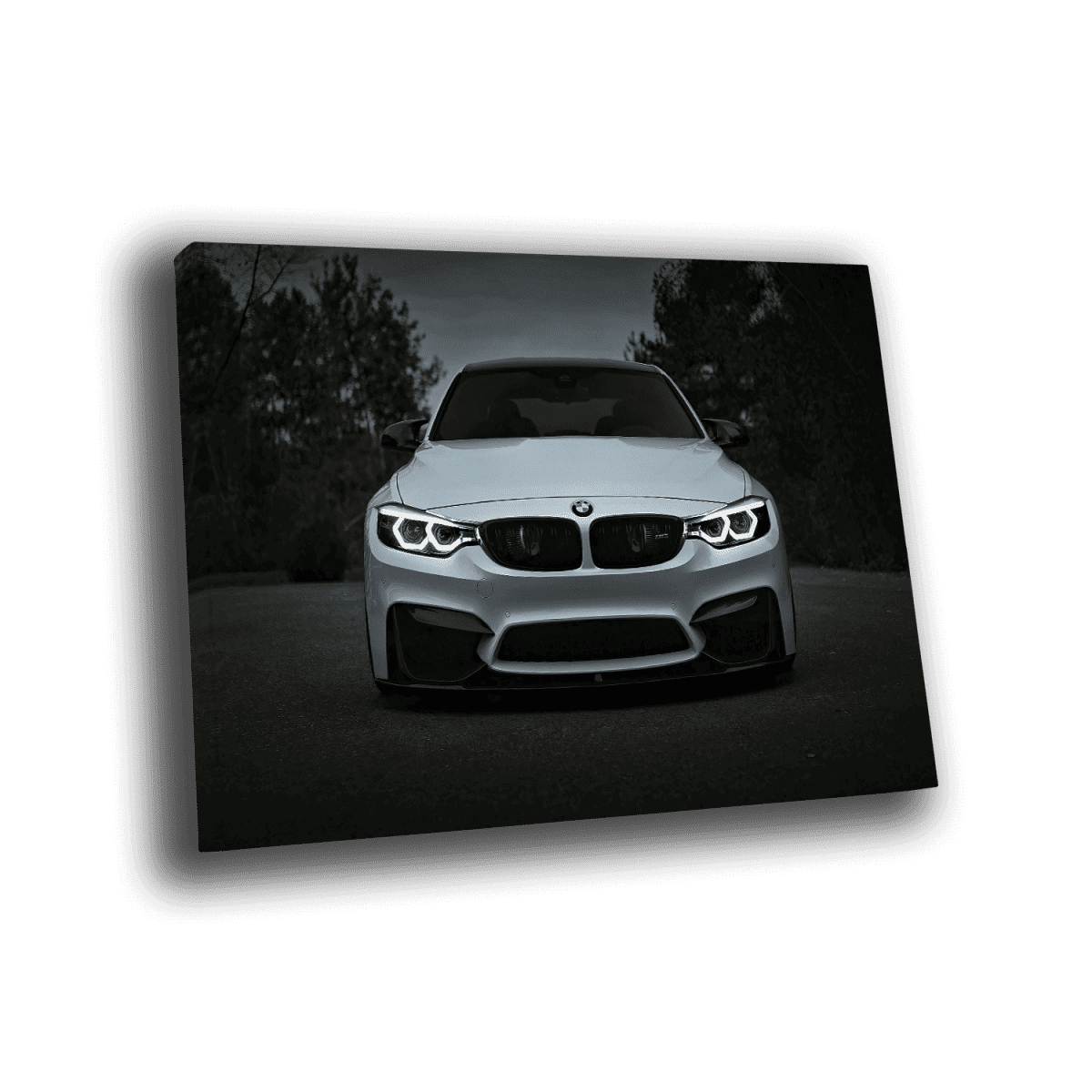 Bmw m3 smart and illuminated led canvas art