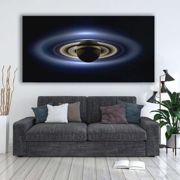 Rings of Saturn in daylight