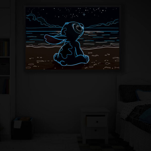 Starlight Dreamer illuminated at night