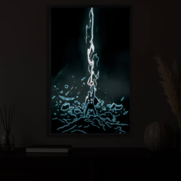 Stormcaller bei Nacht beleuchtet