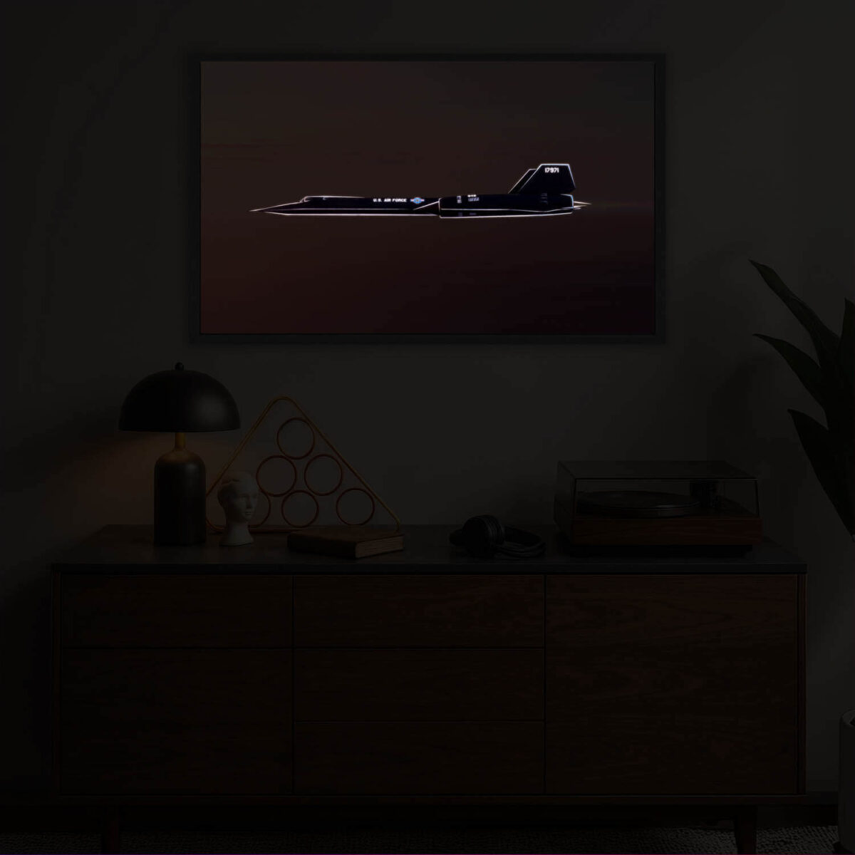 US Air Force Fighter Jet LED Light painting in the dark