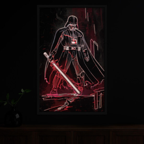 Lord Vader bei Nacht beleuchtet
