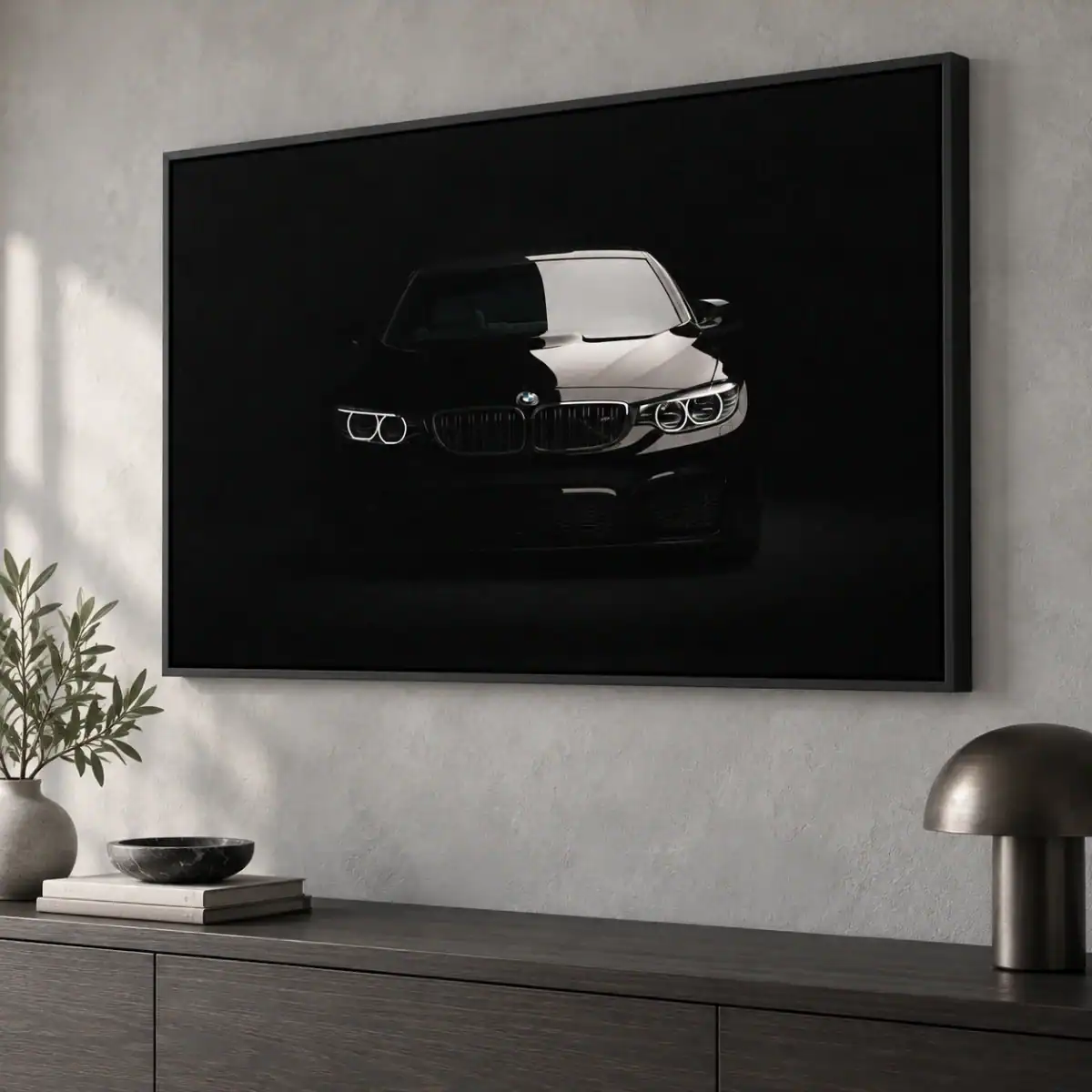 BMW M3 — tableau sur toile à la lumière du jour