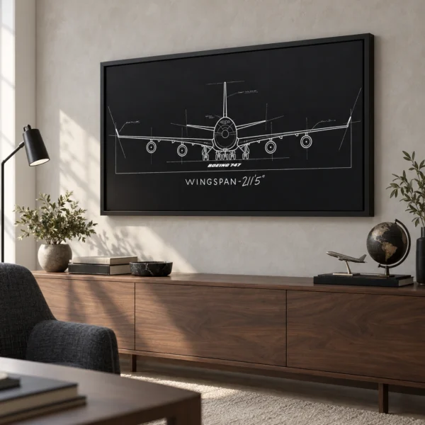 Boeing 747 in daylight