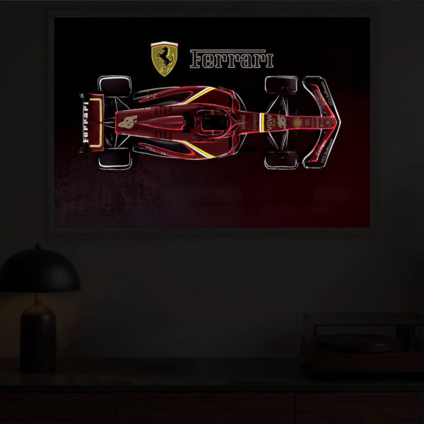 F1 illuminated at night
