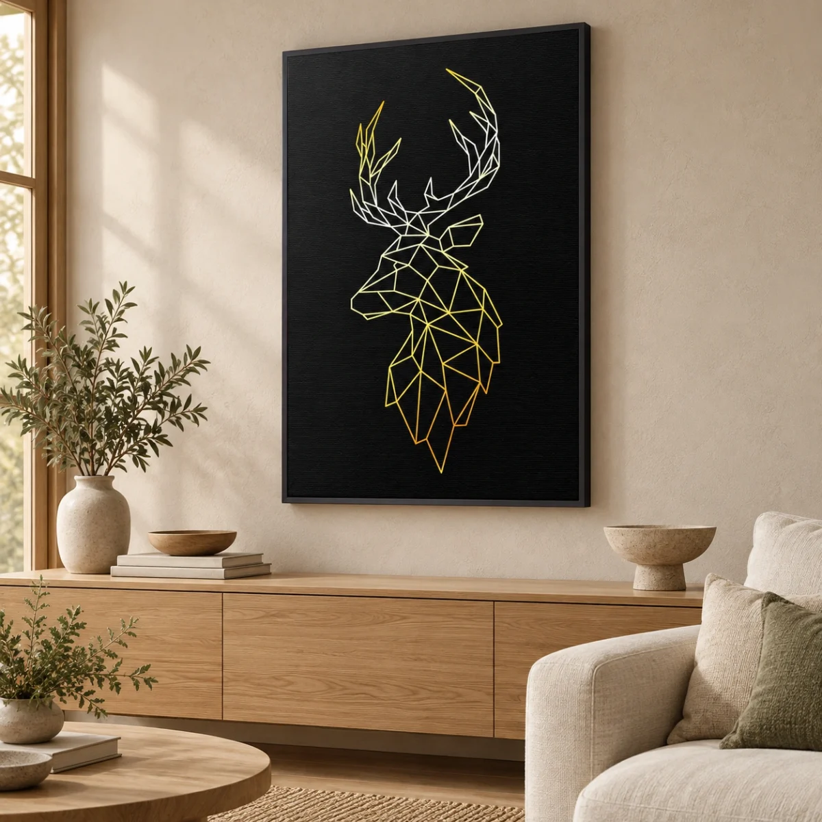 Majestic Elk canvas artwork in daylight