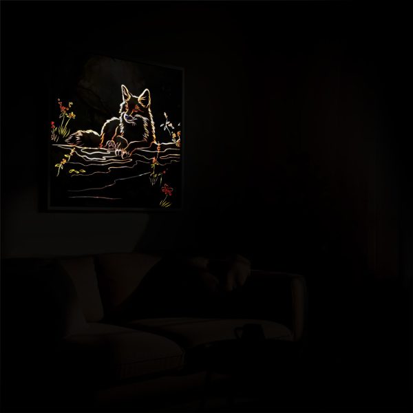 Foxy Relax bei Nacht beleuchtet