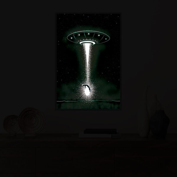 Taken (Blue/Green) illuminated at night