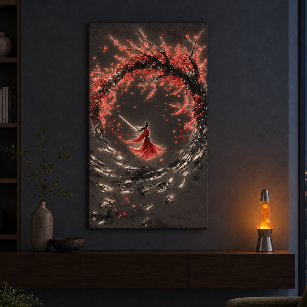 Sakura Vortex illuminated at night
