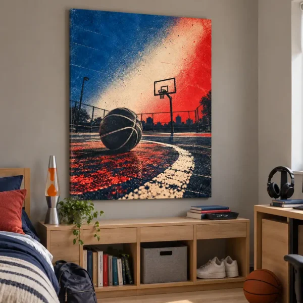 Basketball Court in daylight