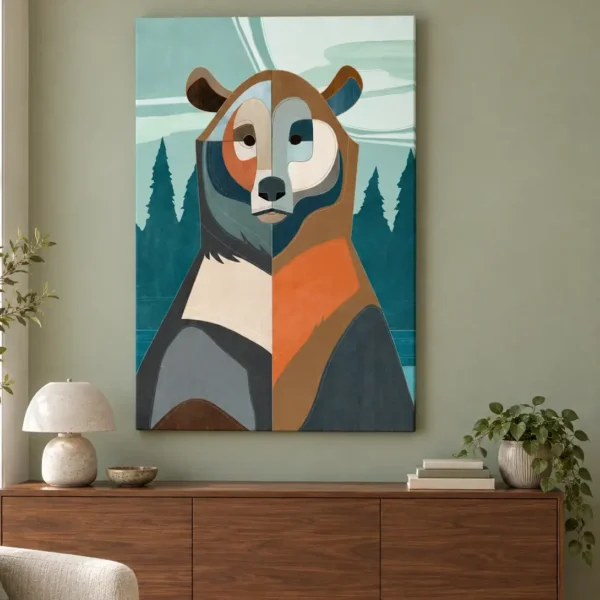 Geometric Bear à la lumière du jour