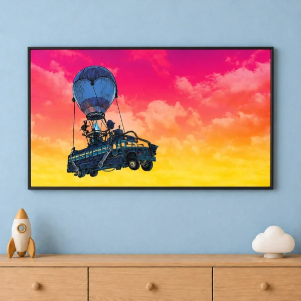 Battle Bus in daylight
