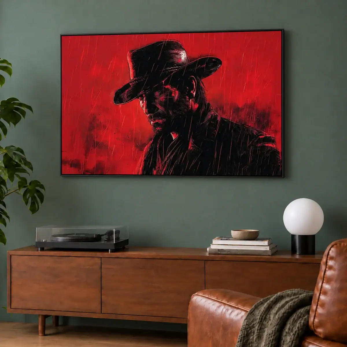 Arthur Morgan canvas artwork in daylight