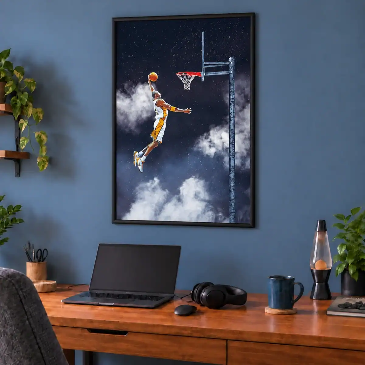 Legendary Dunk canvas artwork in daylight