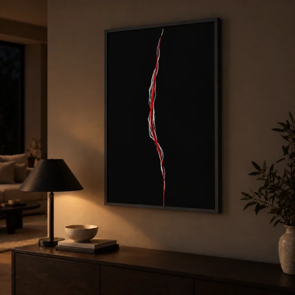 Core illuminated at night