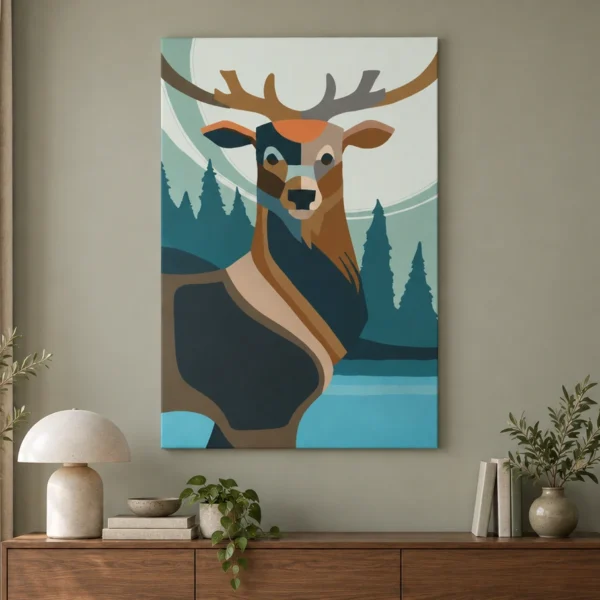 Geometric Deer à la lumière du jour