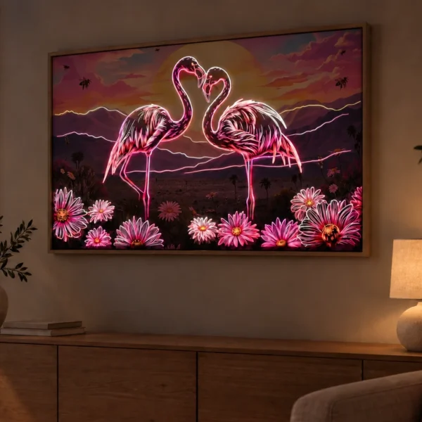Endless Love illuminated at night