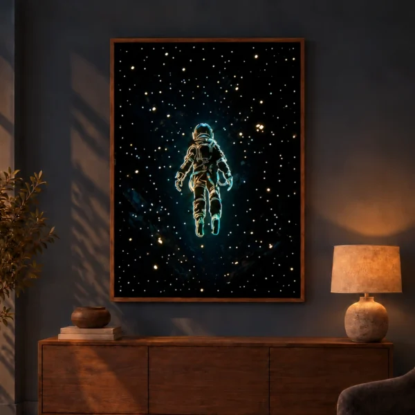 Interstellar — détails lumineux allumés la nuit