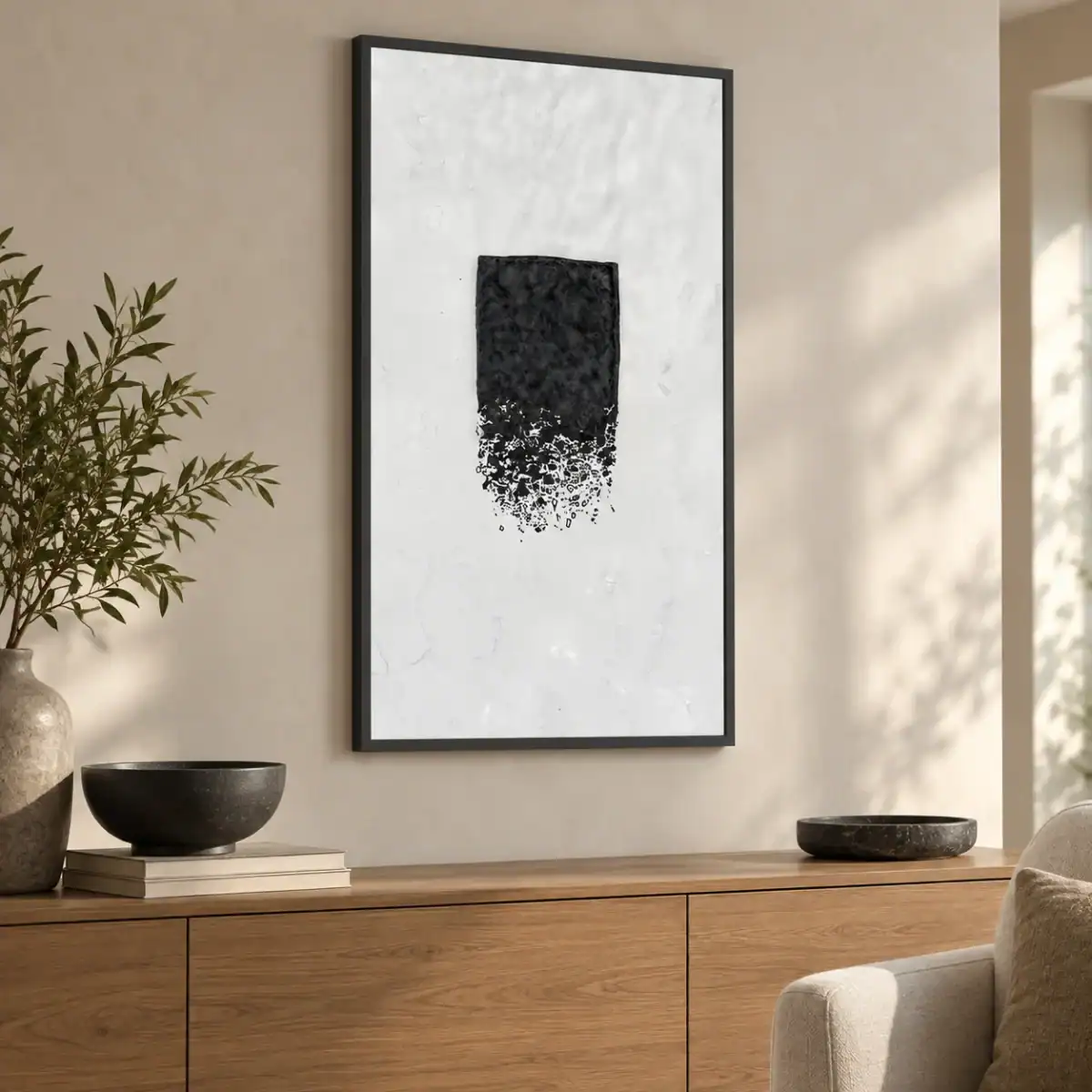 Fragmented — quadro su tela alla luce del giorno