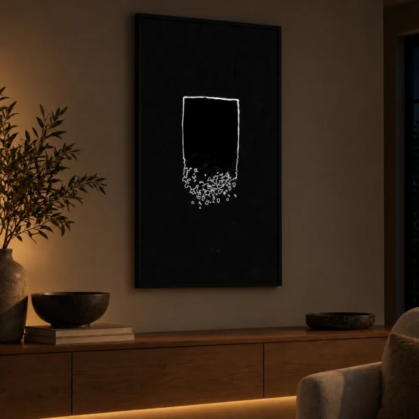Fragmented illuminated at night