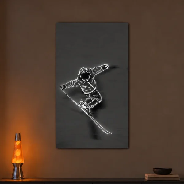 Freestyle Air illuminated at night