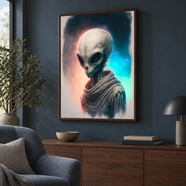 Outer Space Alien in daylight