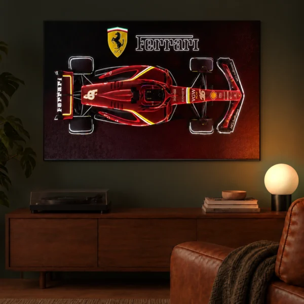 F1 illuminated at night