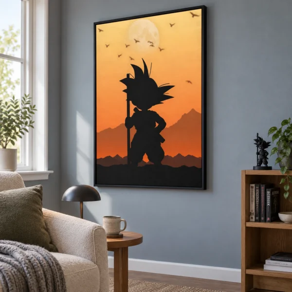 Silhouette Of Goku in daylight