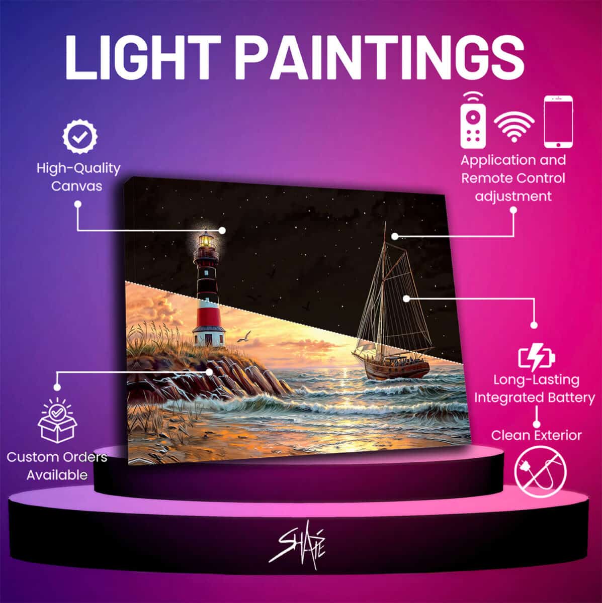 ship light led light painting specification sheet