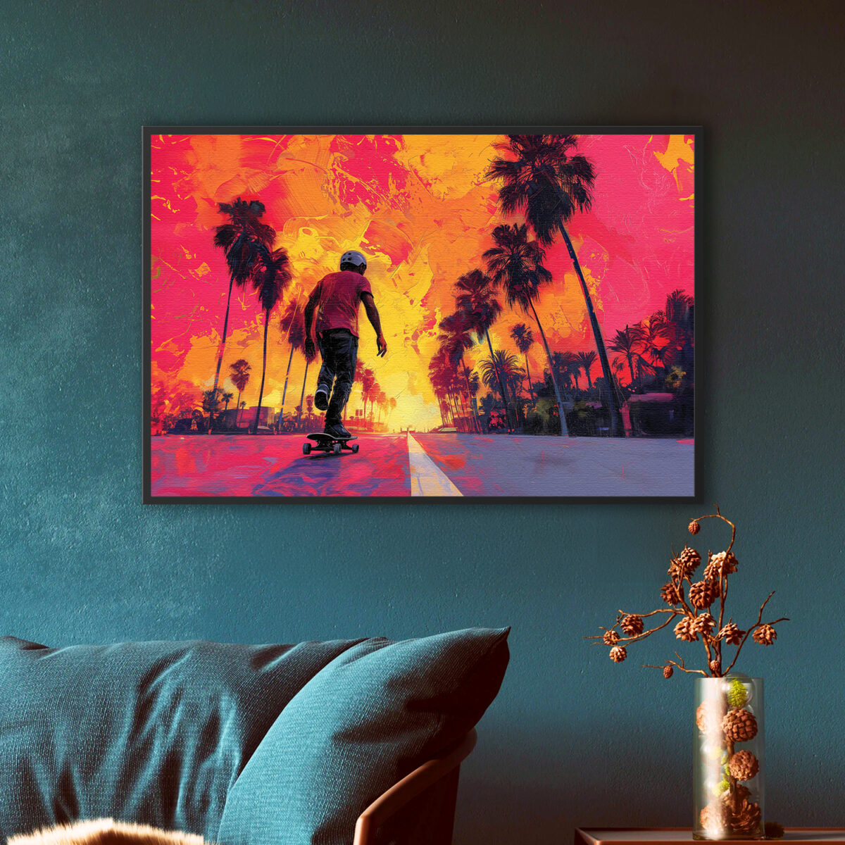 SKATING Led Light Painting wall art