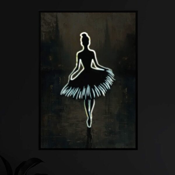 Lost Swan illuminated at night