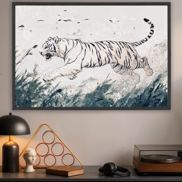 White Tiger in daylight